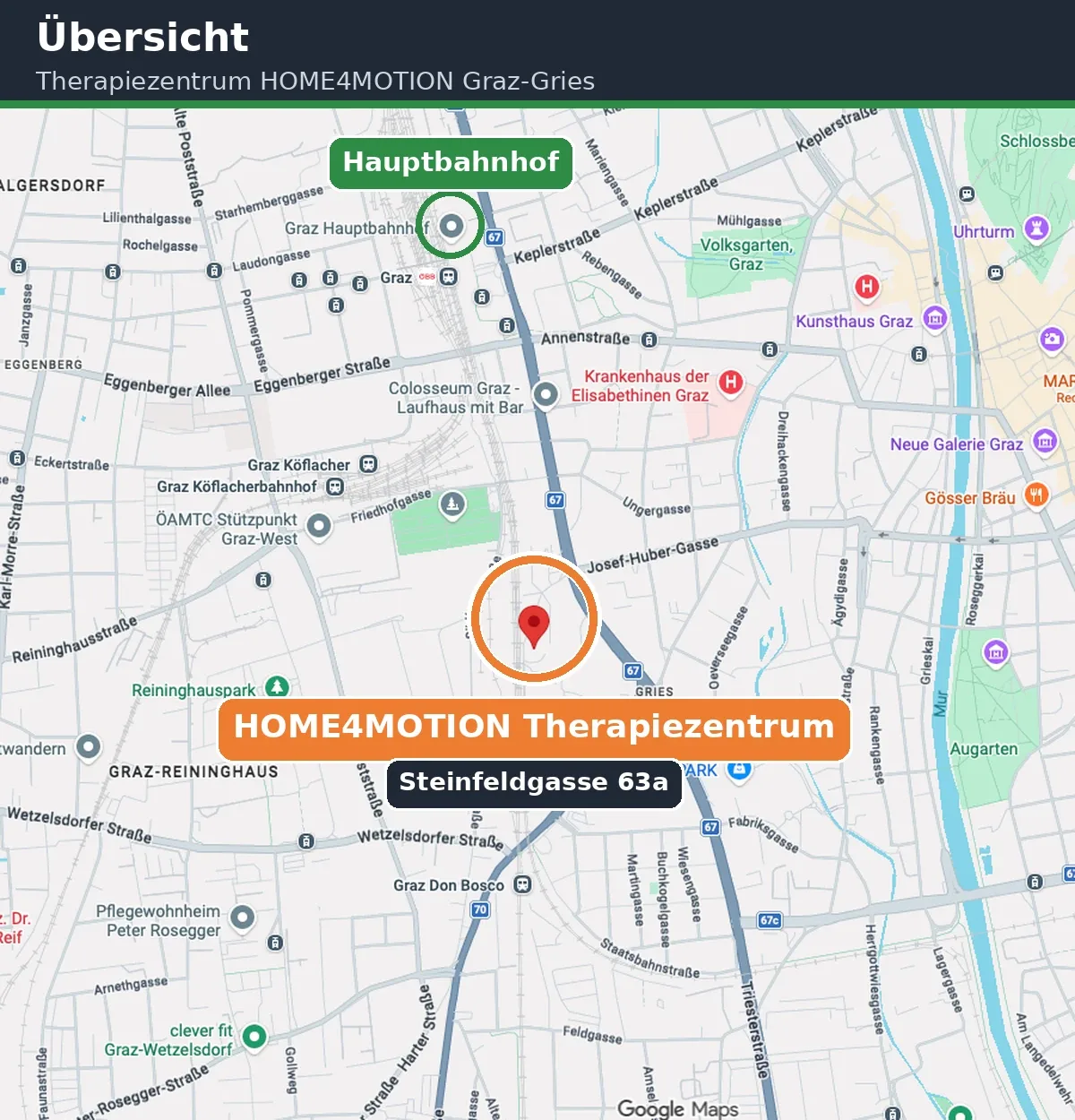 Karte: Steinfeldgasse 63a, 8020 Graz